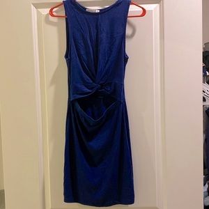 Dark blue stretchable short dress (size M; feels like S)